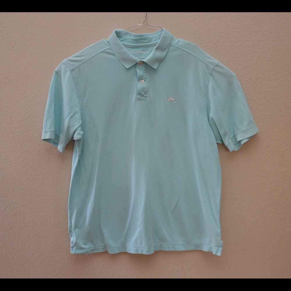 Tommy Bahama Men’s Supima Cotton Blue Polo XL